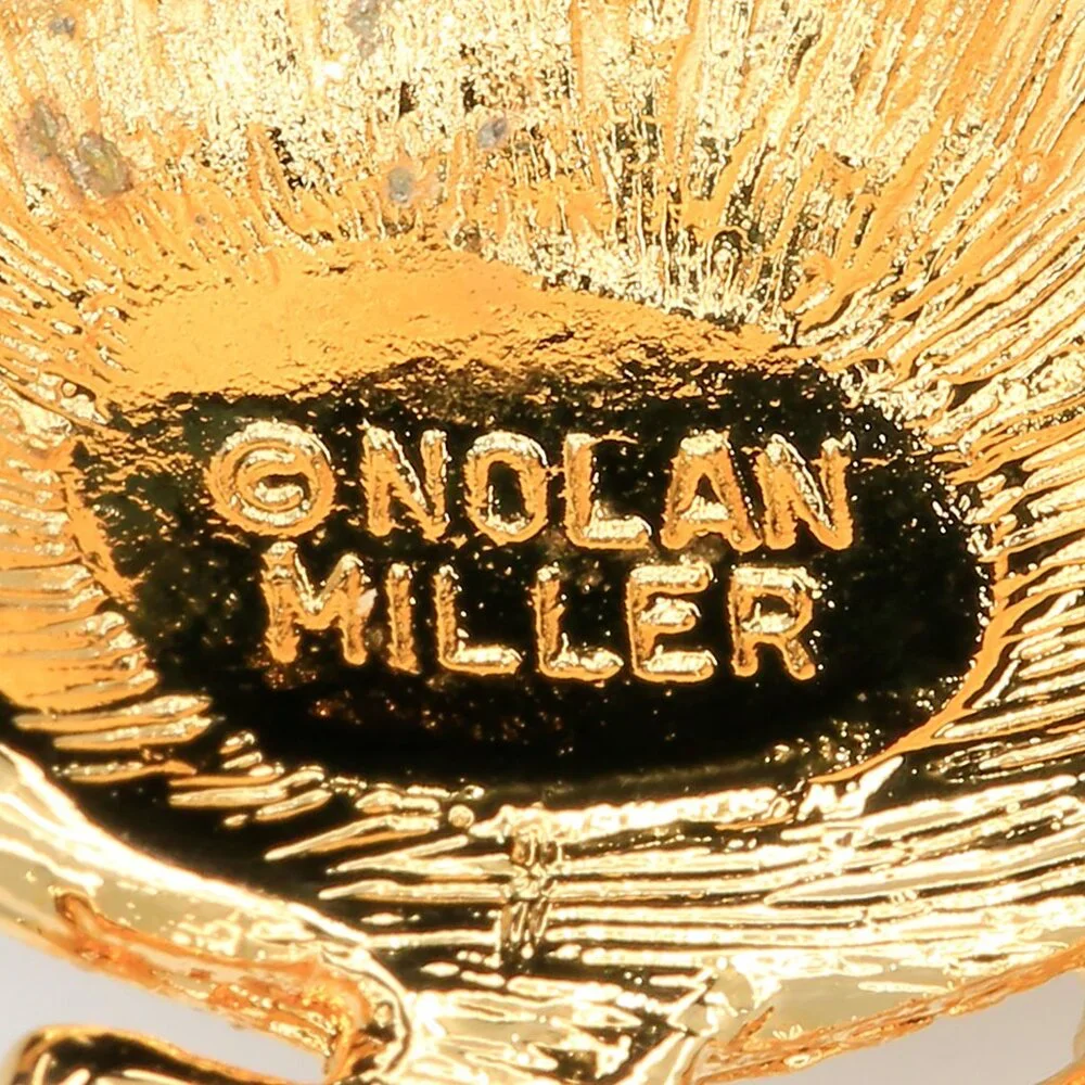 Nolan‎ Miller Glamour Collection Gold Plated Avalon Rhinestone Pavè Bird Brooch